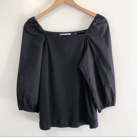Anthropologie Tops - White + Warren Anthro Black Blouse